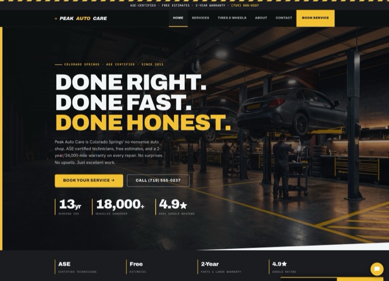 Peak Auto demo site
