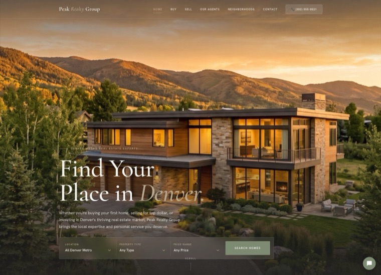 Peak Realty demo site